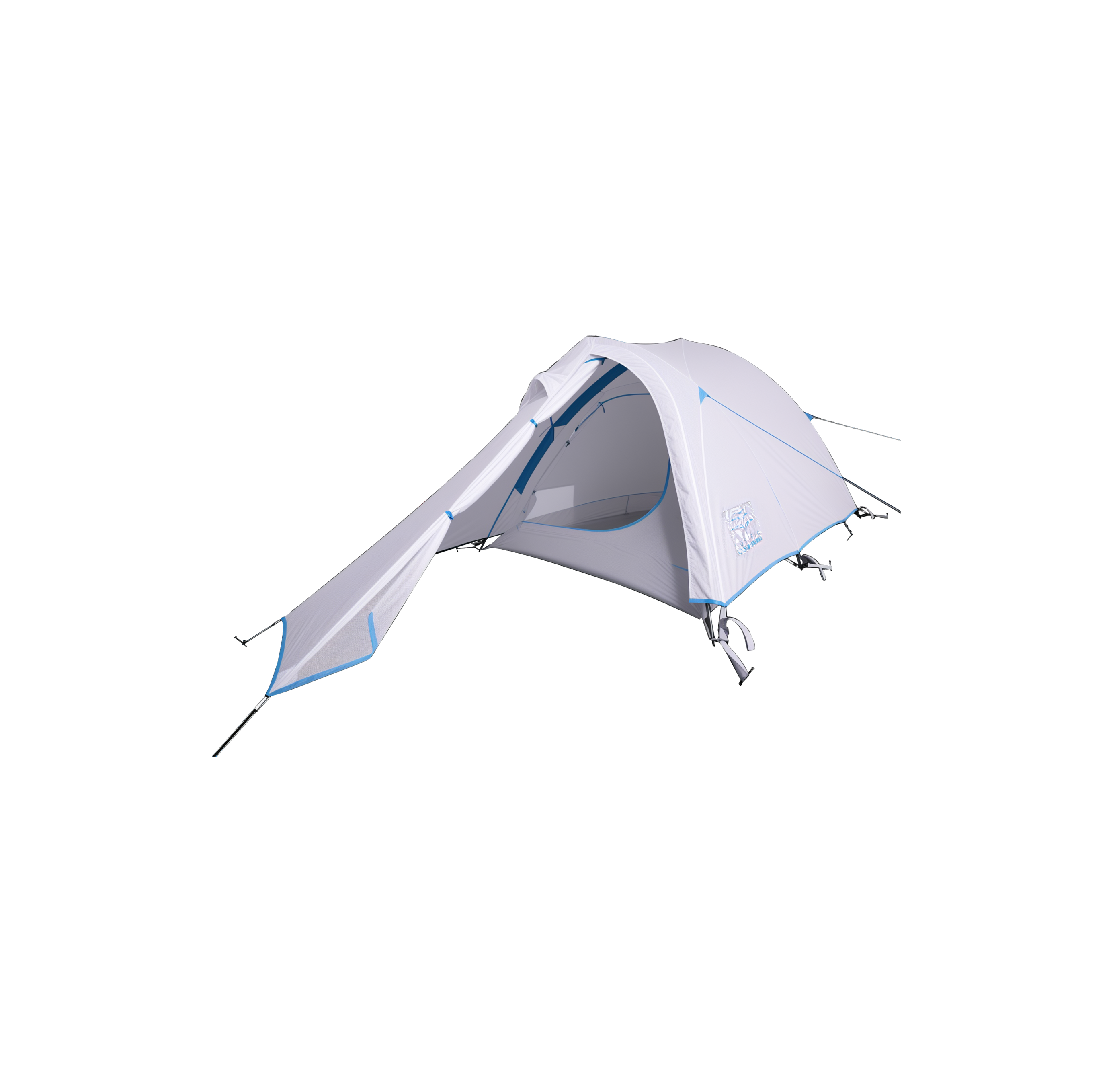 Denali 2 Person Ultralight Tunnel Backpacking Tent – Aluminum Pole Trekking Tent