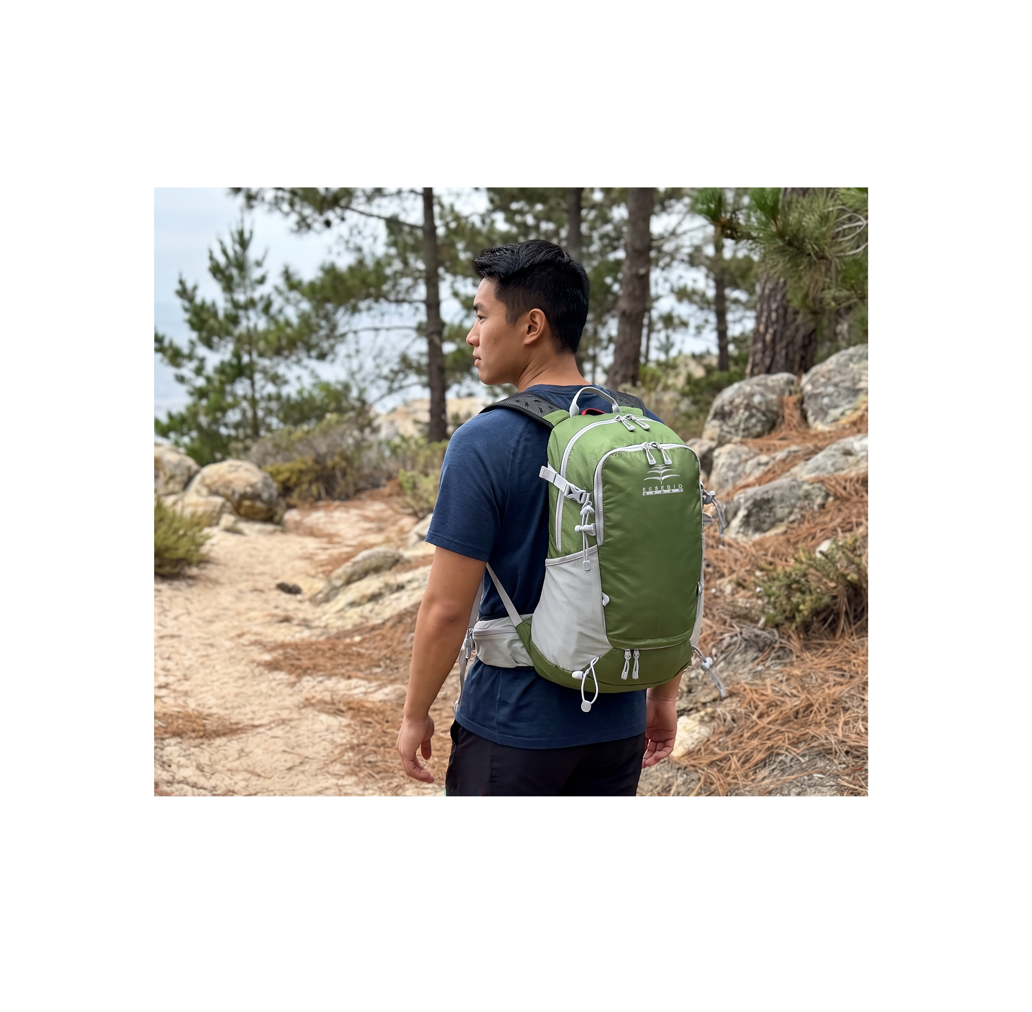 TimberPeak 25L Hiking Backpack – Ventilated Trekking Pack with Adjustable Fit