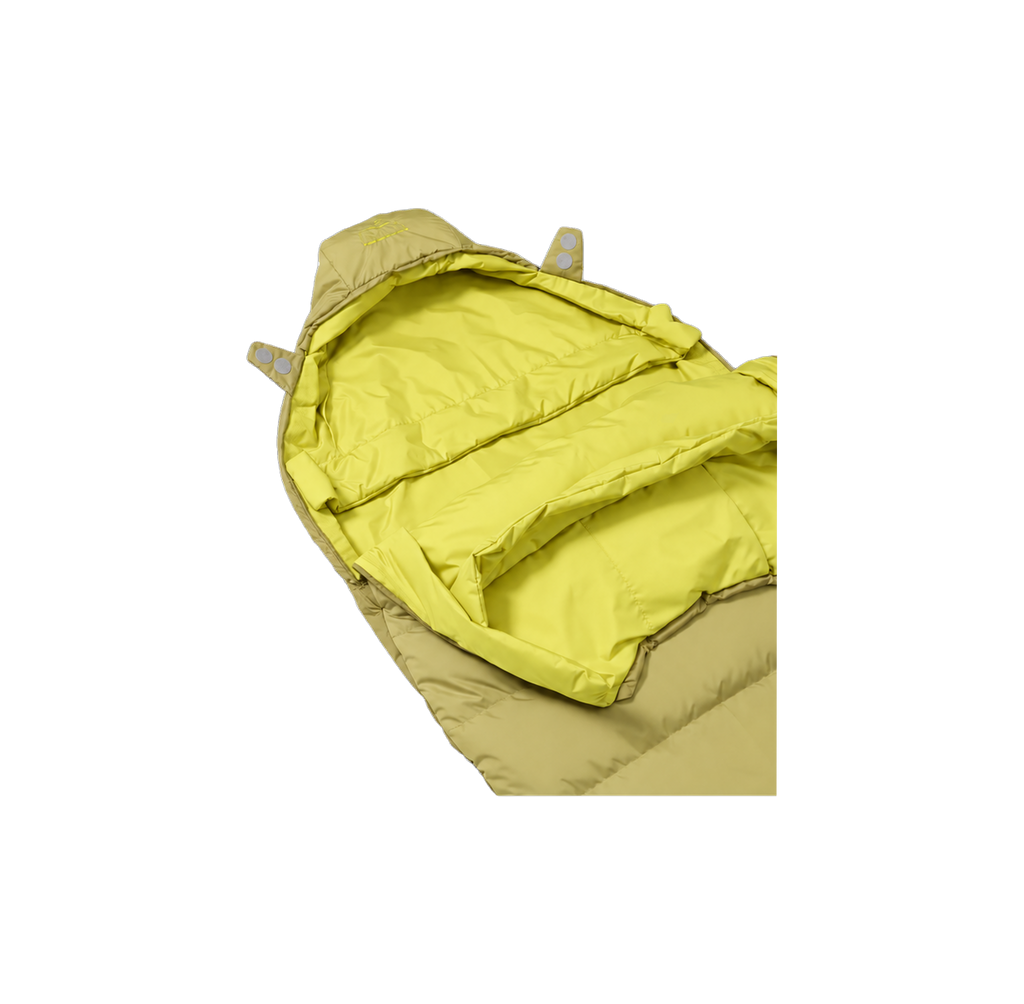 Polar 15°F 2.76 lb Hybrid Down & EulinFiber Mummy Sleeping Bag for Lightweight Backpacking & Hiking