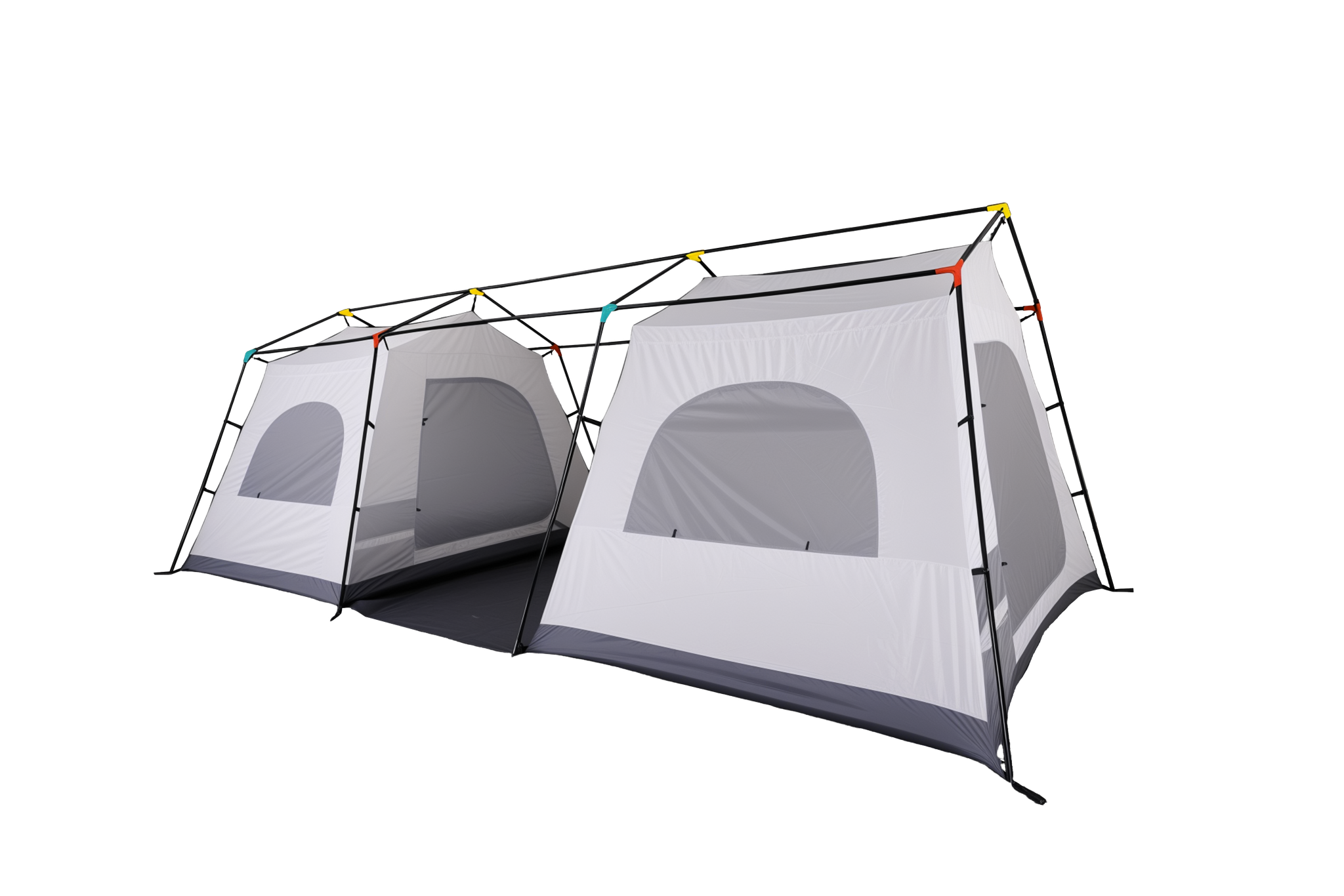 Large 8 person two room camping tent with steel poles