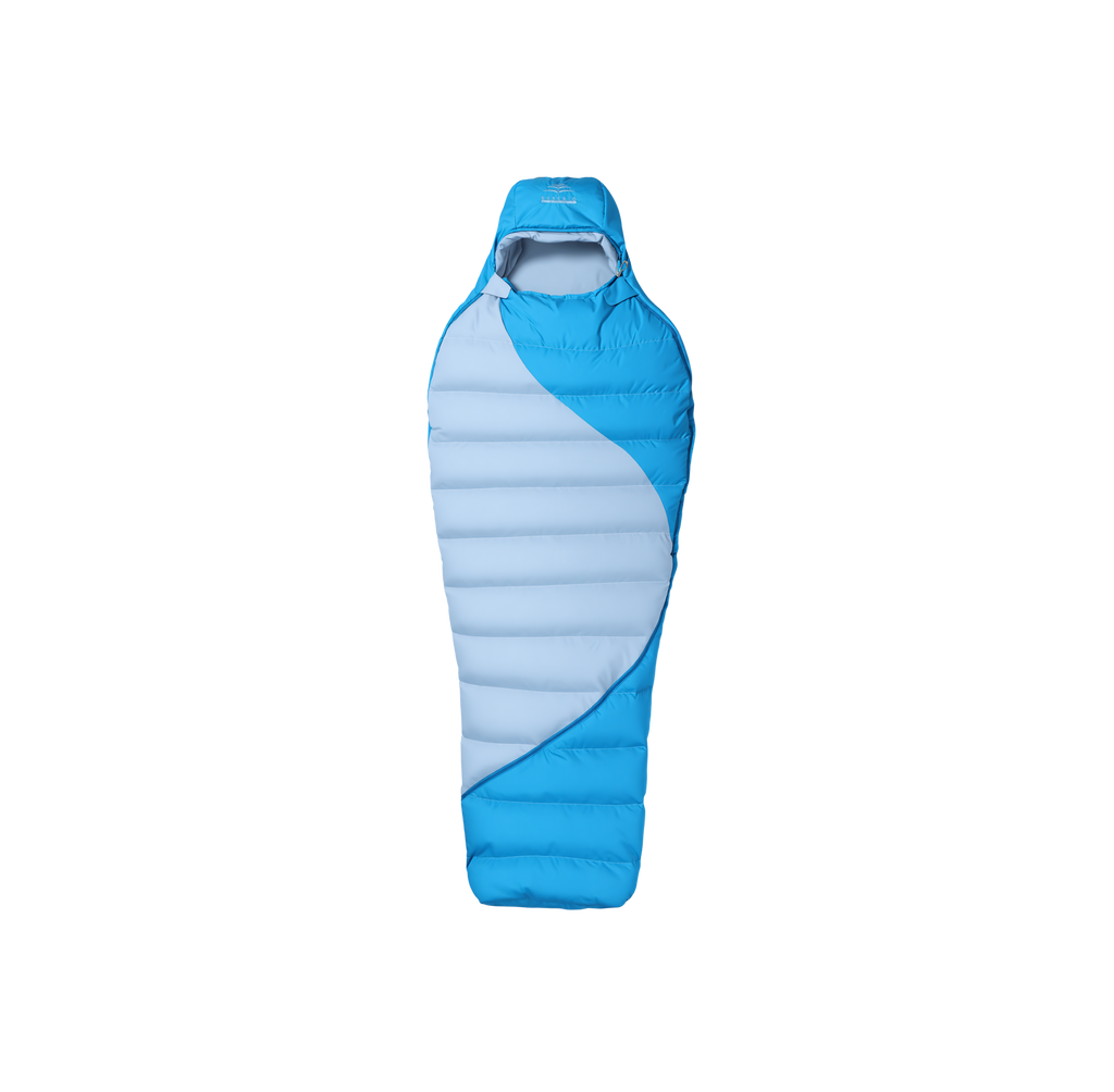 Polar 5°F 3.33 lb Hybrid Down & EulinFiber Mummy Sleeping Bag for Winter Backpacking & Alpine Camping