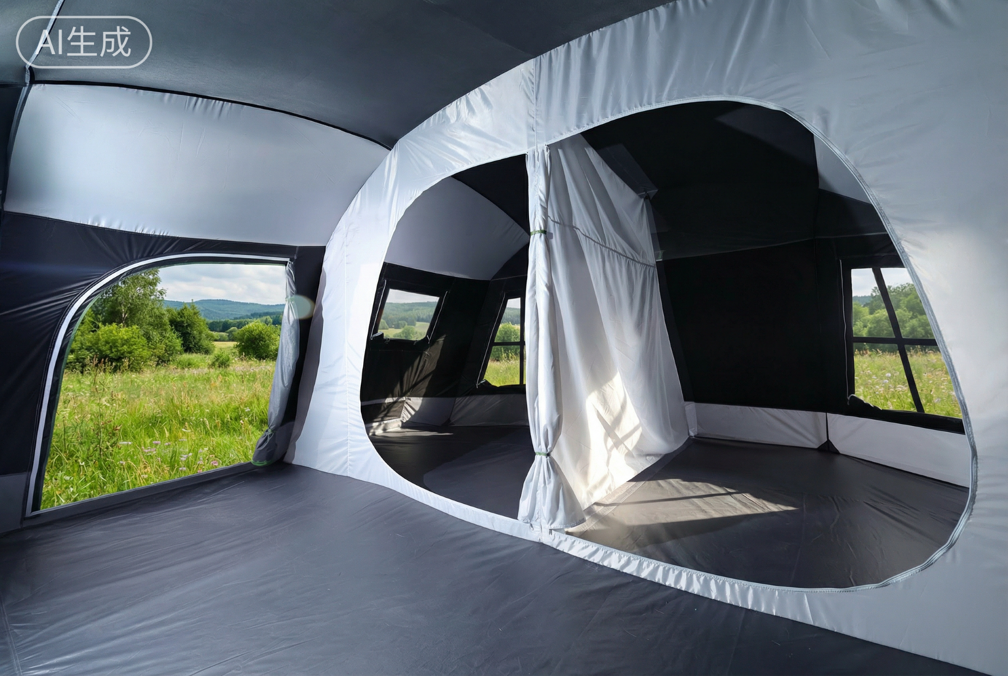 Sequoia 8 Person Cabin Camping Tent – Two Room Family Tent with SolarShield Roof (PRE-ORDER 06/26)