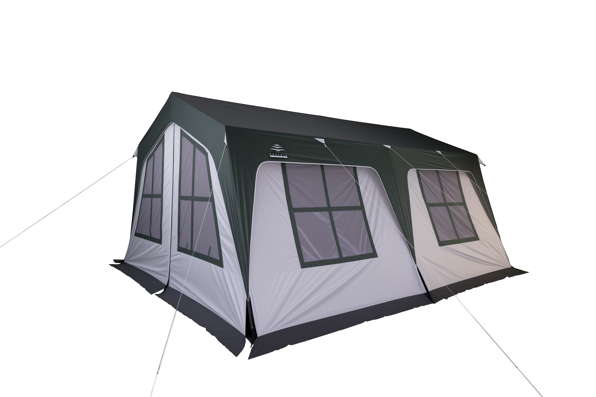 Redwood 6 person family camping tent with large windows