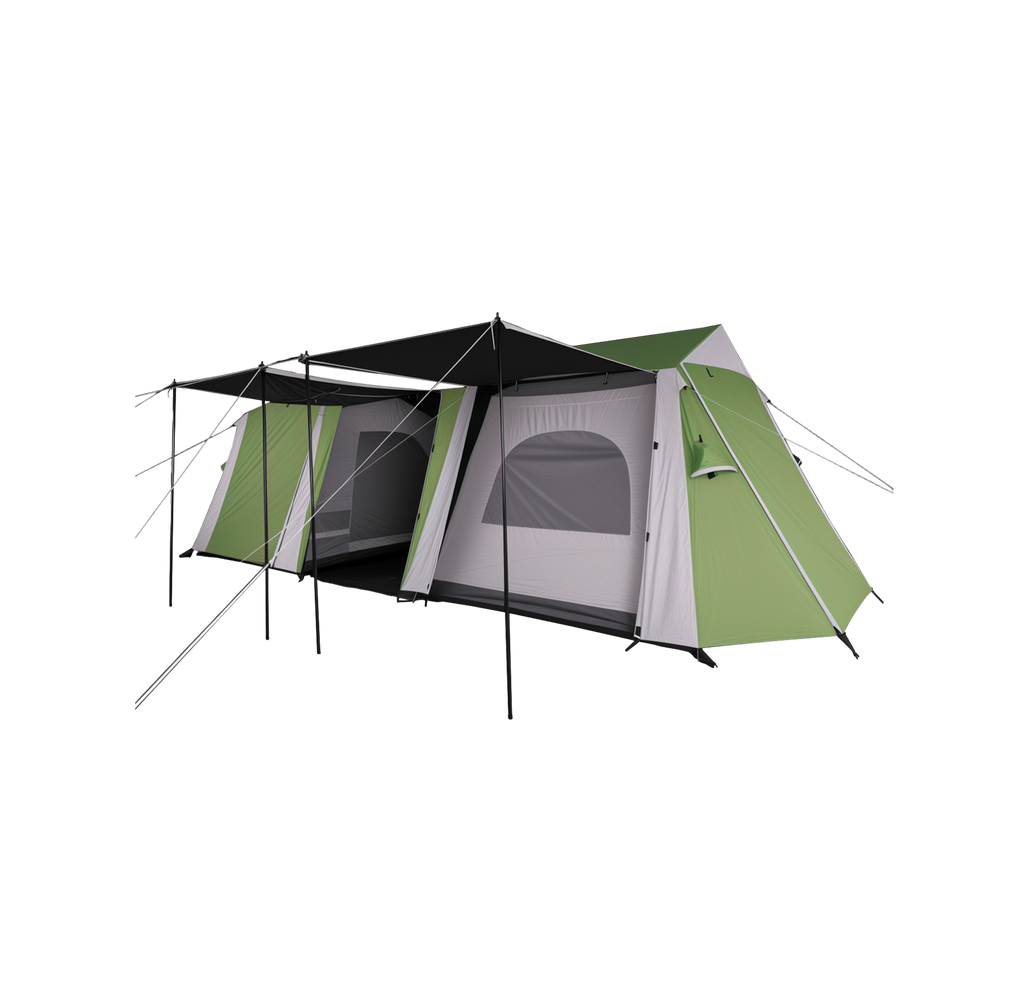 Yellowstone 8 Person Tent – Two Room Family Camping Tent with Canopy Entrance