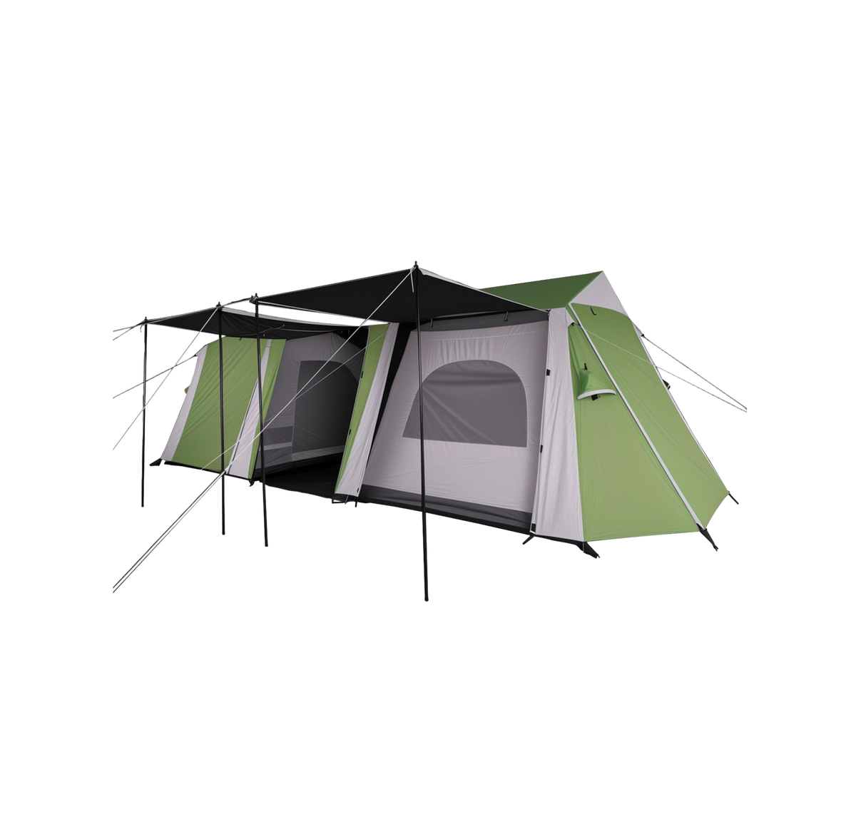 Yellowstone 8 Person Tent – Two Room Family Camping Tent with Canopy Entrance