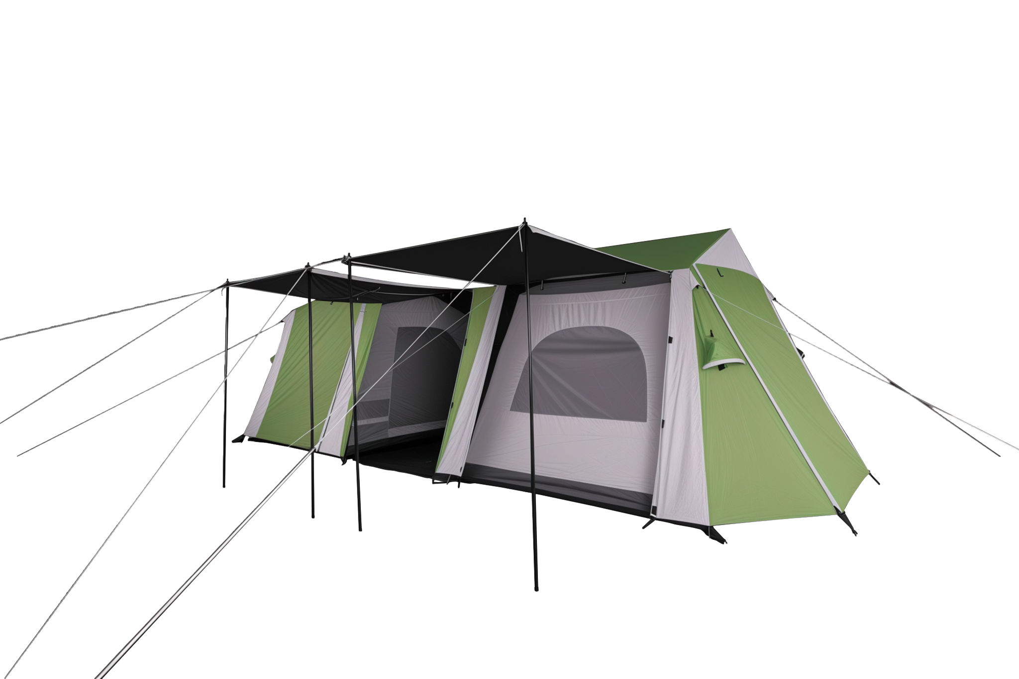 Yellowstone 8 person family camping tent with canopy entrance
