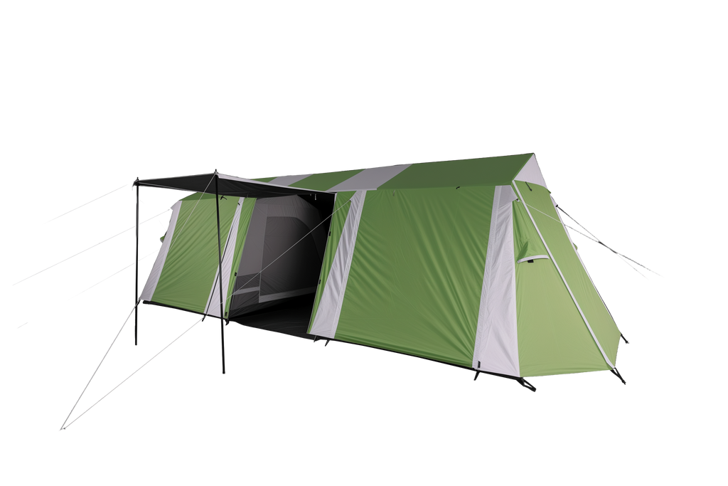 Spacious two room 8 person family tent interior