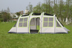 SolarShield roof panels on 12 person cabin tent