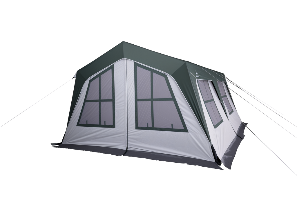 6 person cabin style camping tent with rainfly