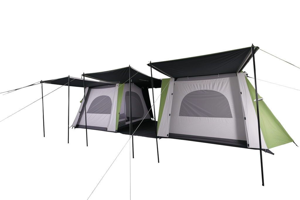 Double skin 8 person cabin style camping tent