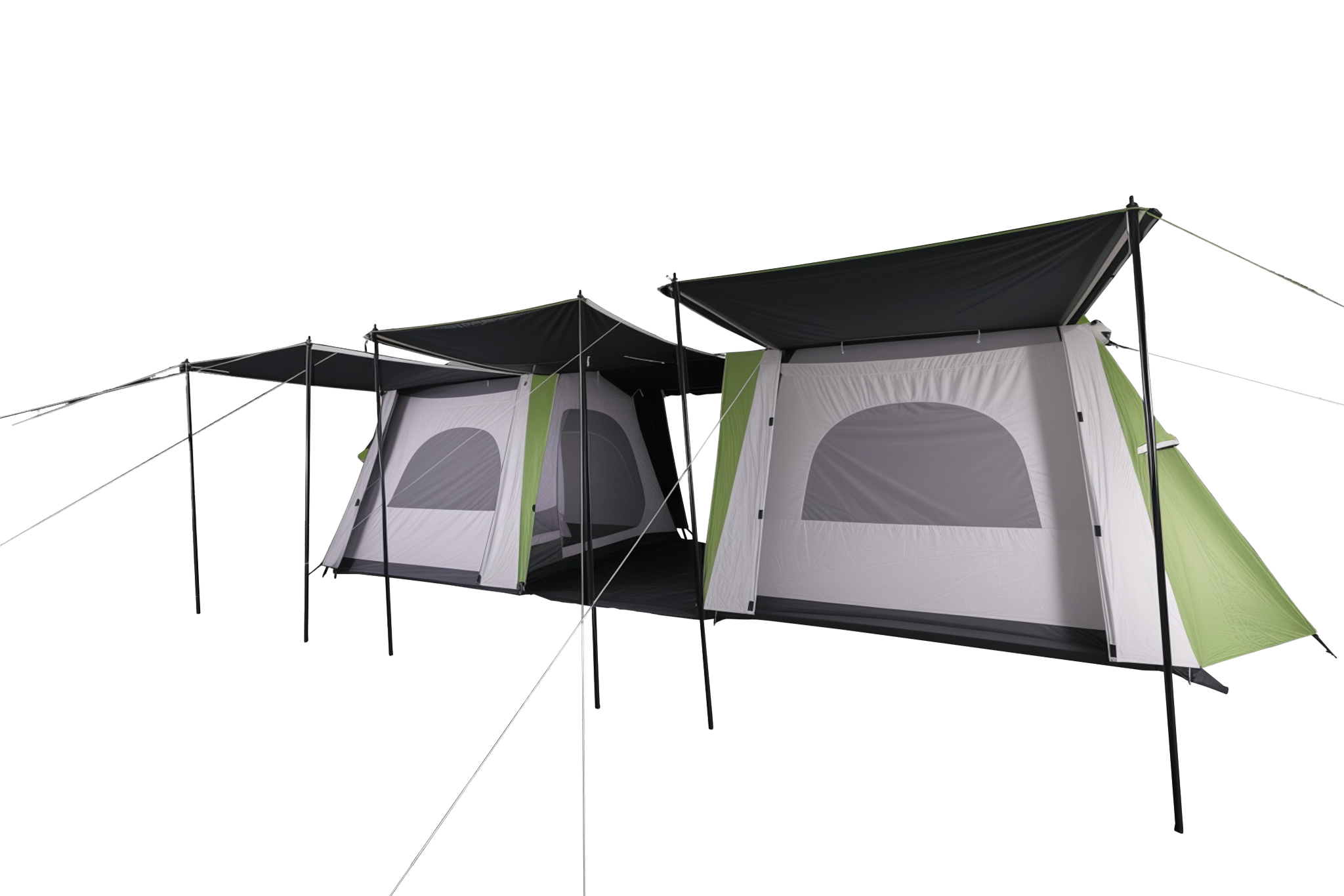 Double skin 8 person cabin style camping tent