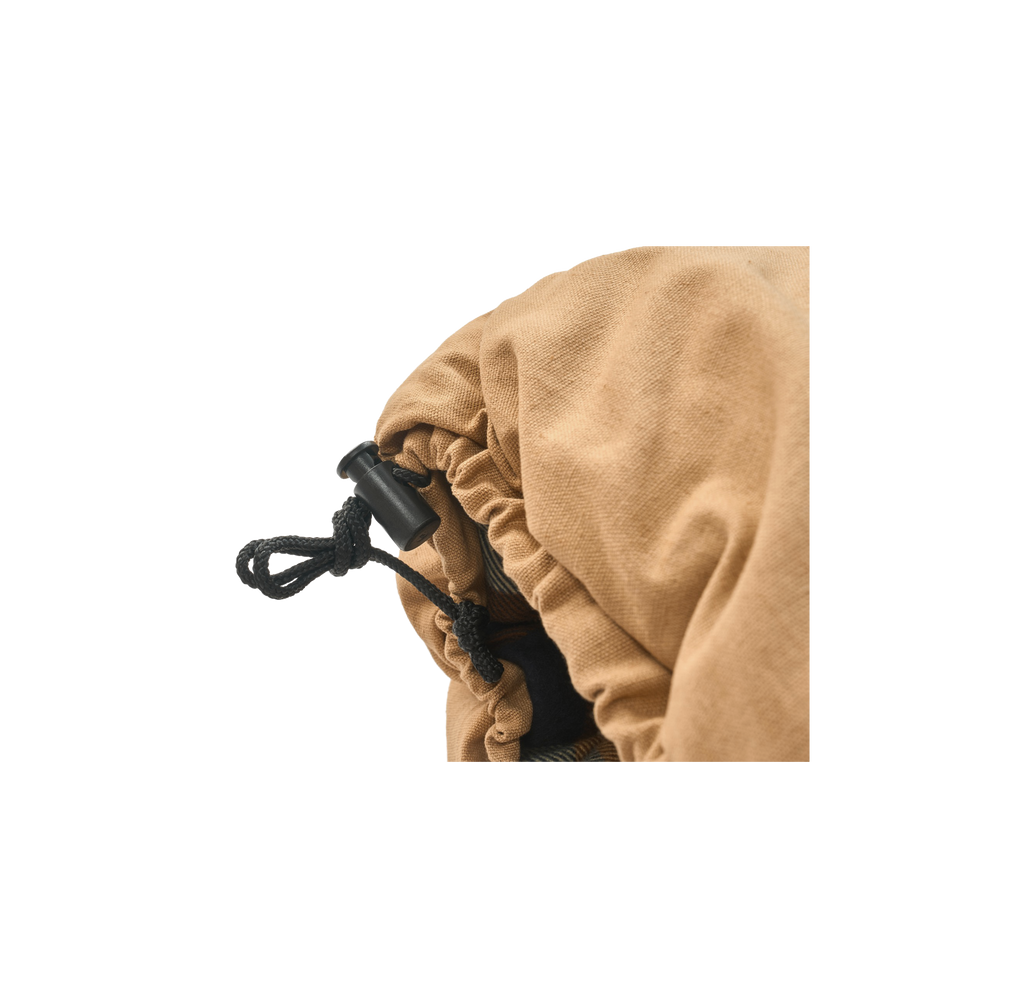 Jasper 0°F 9.52 lb Canvas Rectangular Sleeping Bag with Cotton Flannel Lining for Cold Weather Camping, Hunting