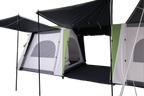 PVC roof windows on 8 person family camping tent