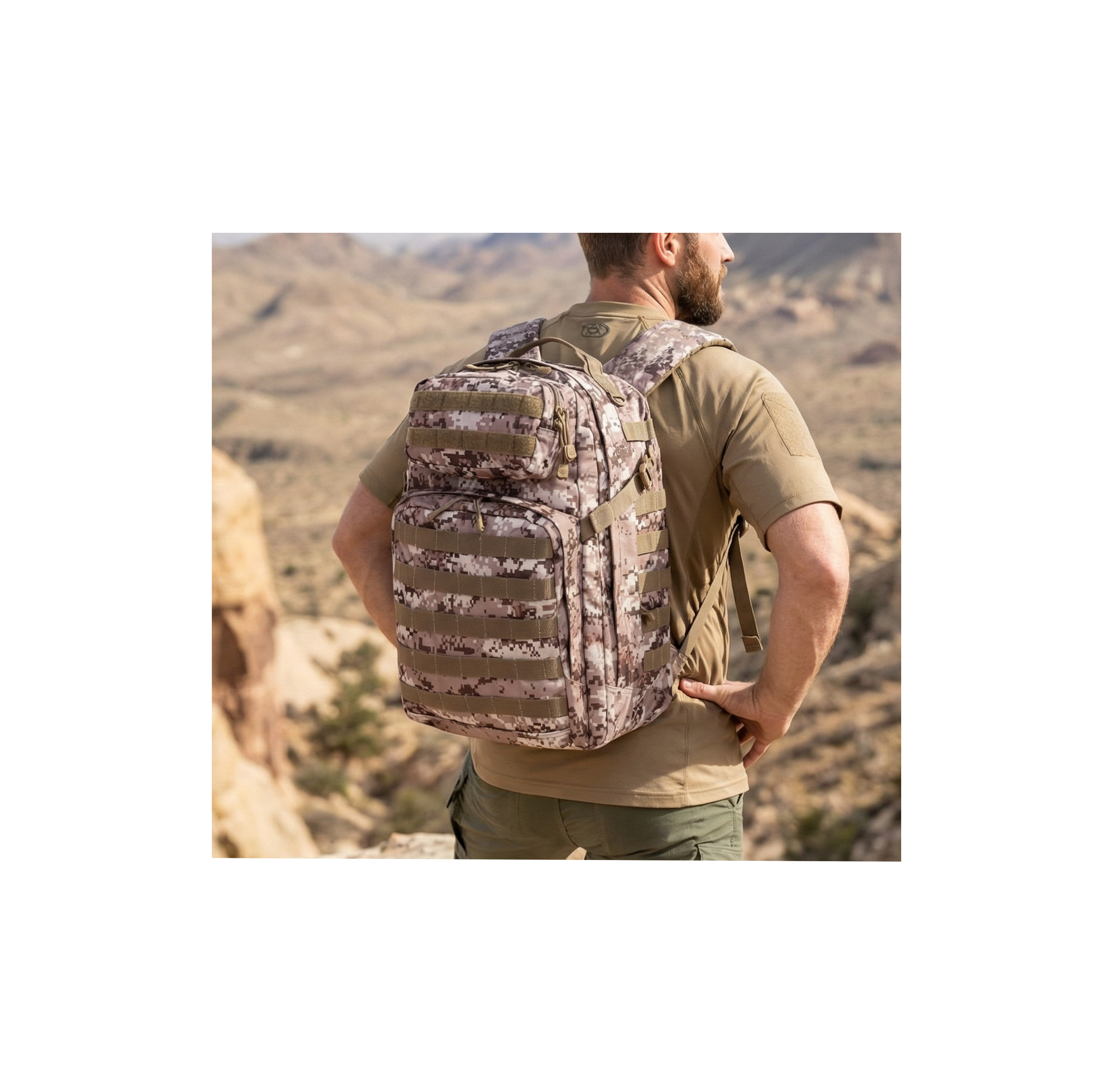 Raptor 42L Tactical MOLLE Backpack w/ YKK Zippers