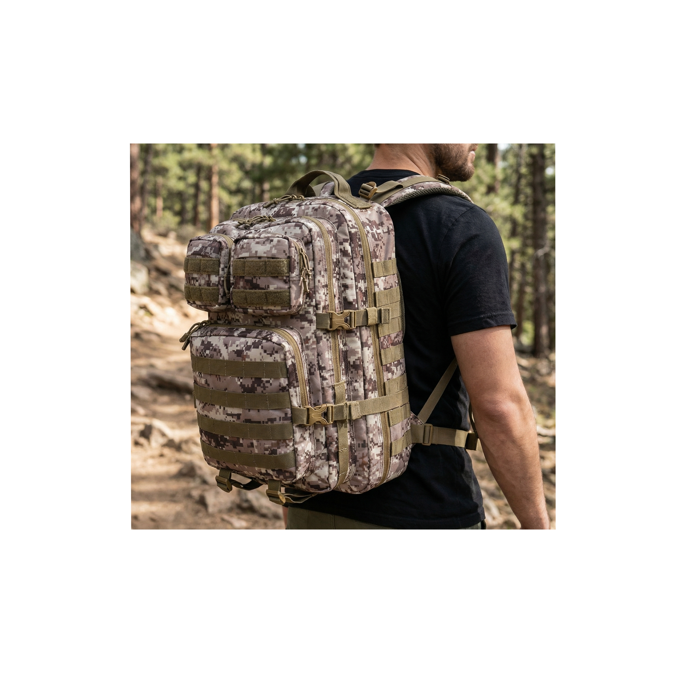 Warhawk 40L Tactical MOLLE Backpack