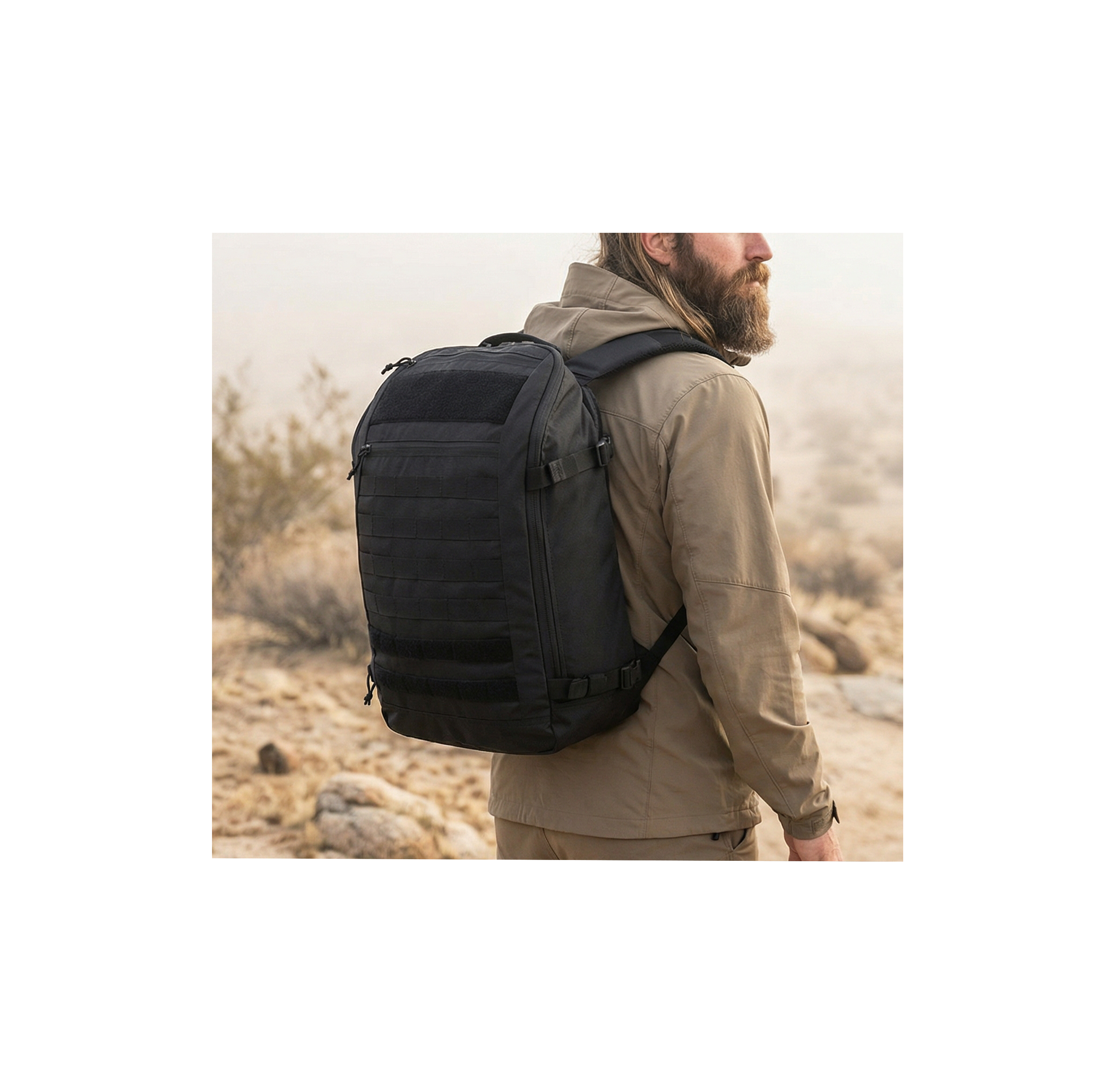 Falcon 30L MOLLE Tactical Backpack with YKK Zippers